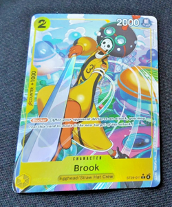 ONE PIECE ENGLISH CARD HOLO GAME CARTE Brook ST29-011 ALT EN MINT - Image 1