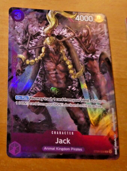 ONE PIECE ENGLISH CARD HOLO GAME FEST CARTE HOLO JACK ST04-008 ALT EN NM - Image 1