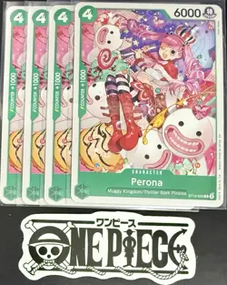 4x One Piece ST12-005 C Perona - ENG - Regular - Playset - TCG - NM/M - Image 1