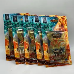 5x World of Warcraft TCG - War of the Elements - Sealed Blister Hanger Packs - Image 1