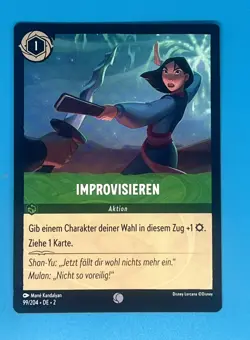 Disney Lorcana Rise of the Floodborn Improvise 99/204 German - Image 1