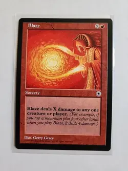 Blaze - Portal - LP - MTG Magic - Uncommon - Red Sorcery - Image 1