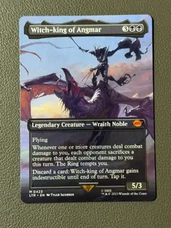 Witch-King of Angmar Borderless Magic the Gathering Lord of the Rings MTG #423 - Image 1