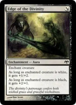 Edge of the Divinity - Foil Magic mtg Heavy Play, English Eventide x1 - Image 1