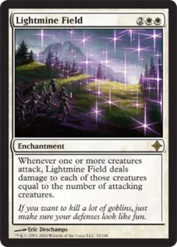 Lightmine Field Magic mtg Heavy Play, English Rise of the Eldrazi x1 - Image 1
