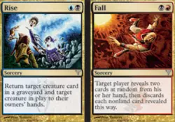 Rise // Fall - Foil Magic mtg Heavy Play, English Dissension x1 - Image 1