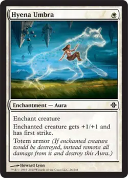 Hyena Umbra - Foil Magic mtg Heavy Play, English Rise of the Eldrazi x1 - Image 1