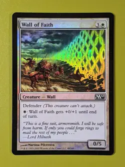 FOIL Wall of Faith x1 Magic 2010 M10 1x MTG Magic the Gathering - Image 1