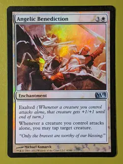 FOIL Angelic Benediction x1 Magic 2013 M13 1x Magic the Gathering MTG - Image 1