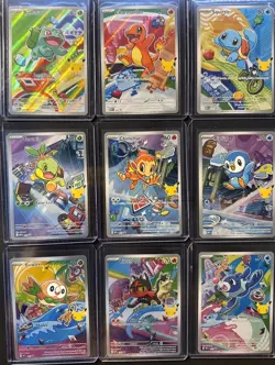 Pokemon TCG First Partner Illustration Collection Kanto Series 1 Full Set of 9 - Image 1
