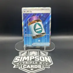 Pokemon N's PP Up Trainer Full Art Foil Rare Card 262/217 ASC - Image 1