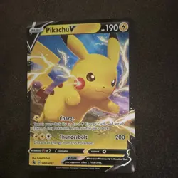The Pokemon Company Pikachu V SWSH061 SWSH Promo Basic Holo 190 HP English - Image 1