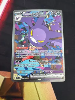 Pokemon 2025 SV Destined Rivals Team Rocket’s Crobat EX 234/182 SIR Near Mint - Image 1