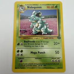 Pokemon TCG Nidoqueen 23/64 Jungle Non Holo Rare Vintage Card NM / LP - Image 1