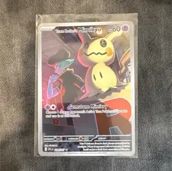 Pokemon Team Rocket's Mimikyu IR Full Art Holo Sv 238/217 60 HP - Image 1