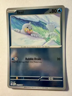Seel Reverse Holofoil Common ME02: Phantasmal Flames PFL Water 021/094 Pokemon C - Image 1