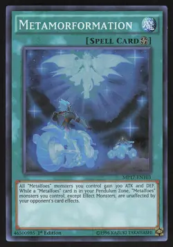 Metamorformation MP17-EN103 Super Rare Yugioh Mega Tin Mega Pack - Image 1