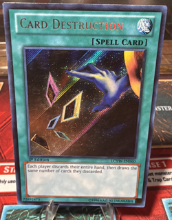 Card Destruction LCYW-EN060 Secret Rare 1st Edition YuGiOh TCG LP - Image 1