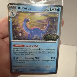 Pokemon Aurorus Perfect Order Promo Holo Card 024/088 TCG SEALED Cosmic Holo - Image 2