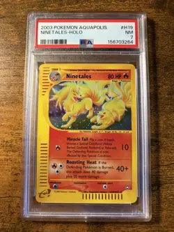 Ninetales H19/H32 2003 Holo PSA 7 Aquapolis Set Pokemon Card - Image 1