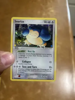 Snorlax Holo #15/112 Fire Red & Leaf Green Pokemon Card SWIRL - Image 1