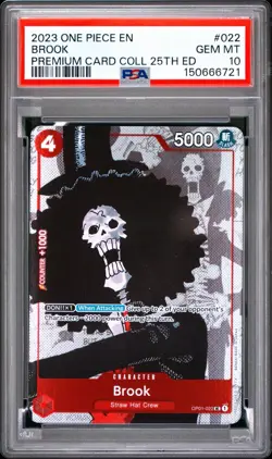 2023 ONE PIECE PREMIUM BANDAI PREMIUM CARD COLLECTION 25TH EDITION BROOK PSA 10 - Image 1