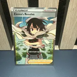 Pokemon Cards Zinnia's Resolve 203/203 Evolving Skies Rare Ultra NM - Image 1