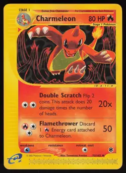 1st Edition Charmeleon 073/165 Expedition Tomokazu Komiya Art Pokemon TCG Card - Image 1