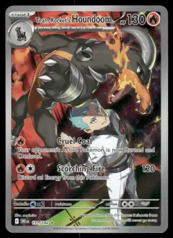 Pokemon Cards Team Rocket's Houndoom 191/182 Destined Rivals NM *2 - Image 1