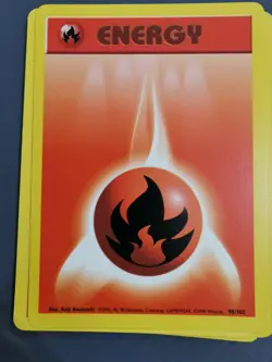 Vintage Pokemon base set starter energy cards set of 6 ( fire grass water x2) - Image 4