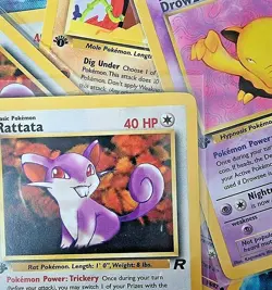 Pokemon TEAM ROCKET FIRST EDITION Cards Choose Your Own Card MINT Vintage WOTC - Image 1