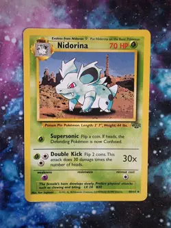Pokemon JUNGLE 40/64 Nidorina UNCOMMON trading card vintage WOTC - Image 2