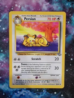 Pokemon JUNGLE 42/64 Persian UNCOMMON trading card vintage WOTC - Image 1