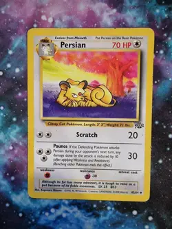 Pokemon JUNGLE 42/64 Persian UNCOMMON trading card vintage WOTC - Image 4