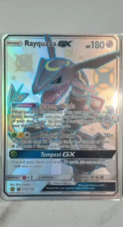 Shiny rayquaza jumbo card hidden fates promo - Image 1