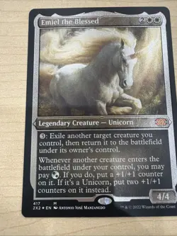 Reserved Emiel the Blessed (Foil Etched) Double Masters 2022 Foil - Image 5
