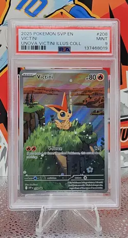 Pokemon TCG Victini Black Star Promo Card 208 PSA 9 - Image 1
