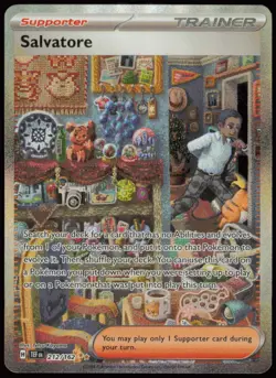 Salvatore 212/162 Special Illustration Rare Temporal Forces Pokemon Near Mint - Image 1