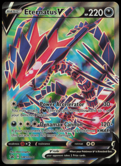 2020 Pokemon Sword & Shield Promo Eternatus V - SWSH044 - Holo Card NM - Image 1