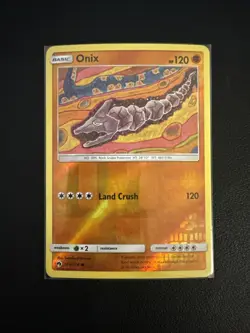 Onix 109/214 Pokemon TCG SM: Lost Thunder Reverse Holo NM - Image 1