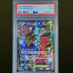 FULL ART YVELTAL EX 2014 POKEMON XY #144 PSA 7 - Image 1