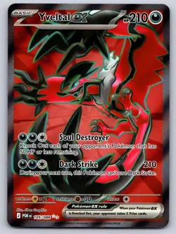 Yveltal ex 105/088 Ultra Rare Perfect Order Pokemon Near Mint - Image 1