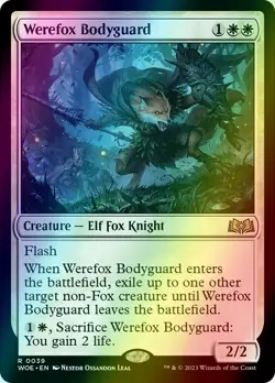 Werefox Bodyguard 0039 Wilds of Eldraine (WOE) MTG Foil NM - Image 1