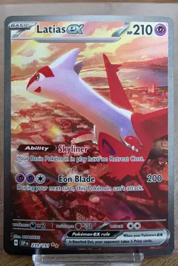 Pokemon Latias ex 239/191 Sv08: Surging Sparks Holo Mint Condition 2024 - Image 1