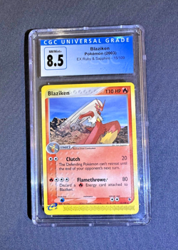 Pokemon Blaziken 15/109 EX Ruby & Sapphire 2003 CGC 8.5 Near Mint+ - Image 1
