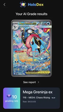 Mega Greninja EX 116/086 CHAOS RISING Ultra Rare Full Art Holo Pokemon TCG - Image 5