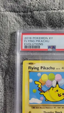 Pokemon Flying Pikachu Secret Rare Evolutions PSA 10 #110/108 2016 - Image 2