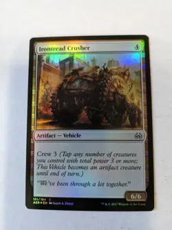 Irontread Crusher Magic The Gathering Foil AER Aether Revolt 161/184 C 2017 - Image 1