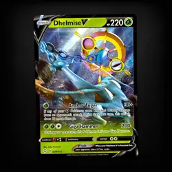 Pokemon TCG Shining Fates Dhelmise V #009/072 Ultra Rare NM - Image 1