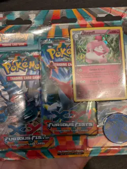 Pokemon XY Furious Fists Triple Blister Pack - 3 Boosters & Slurpuff XY15 Promo - Image 4